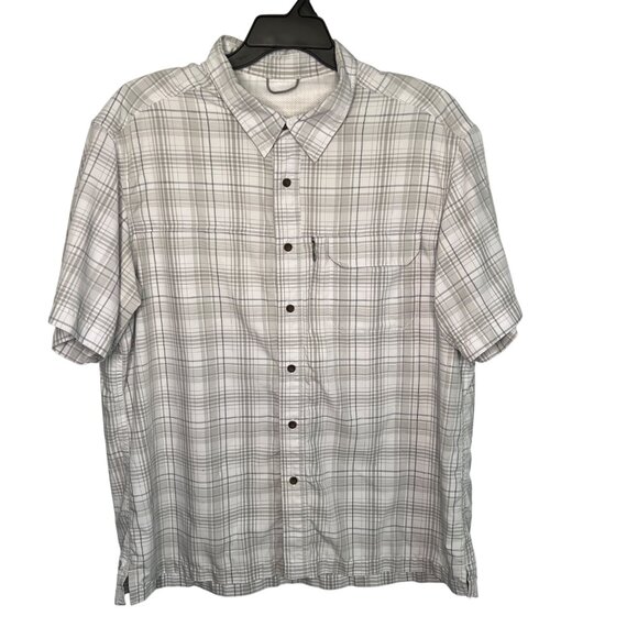 Eddie Bauer Mens Plaid Fishing Shirts Vented Back LOT OF 2 size XL Outdoor Hike - Picture 2 of 16